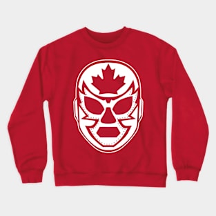 Luchanada Mask (White) Crewneck Sweatshirt